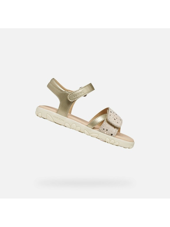 Geox Zlatne djevojčje sandale Geox Sandal Haiti