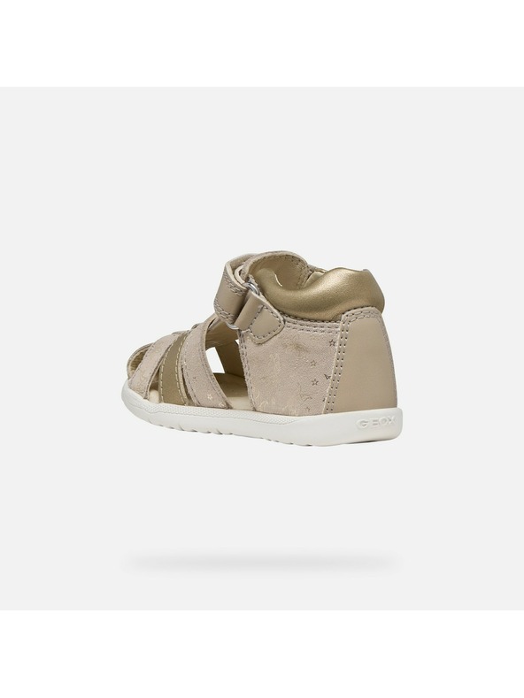 Geox Bež djevojčje sandale za prve korake Geox Sandal Macchia