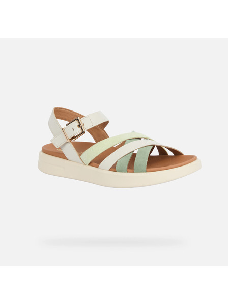 Geox Krem ženske sandale Geox Xand 2S