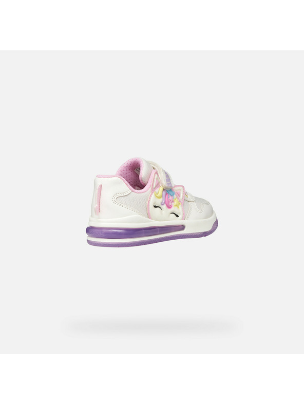 Geox Bijele djevojcinske tenisice Geox Sketlite