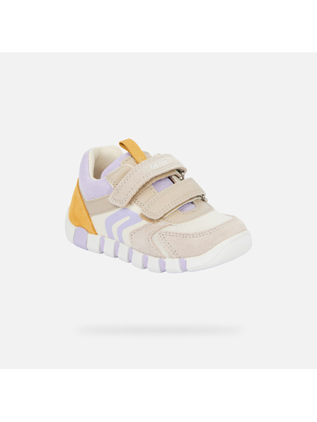 Geox Bež djevojčice barefoot tenisice za prve korake Geox Iupidoo