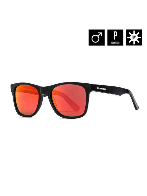 Horsefeathers Sunčane naočale Foster - gloss black/mirror red