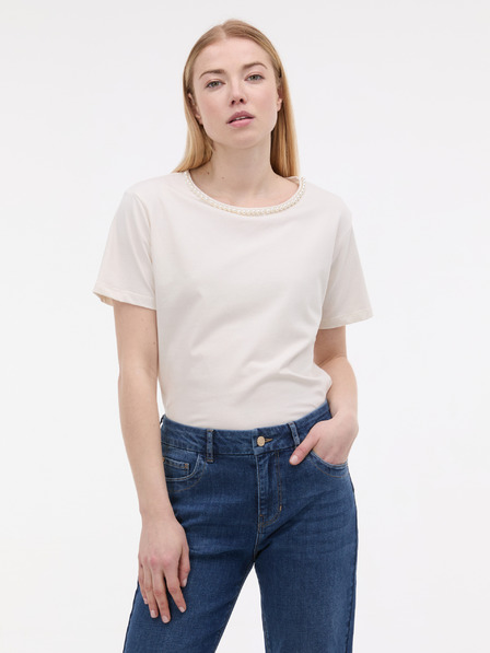 Orsay Kremasta ženska majica s aplikacijom ORSAY