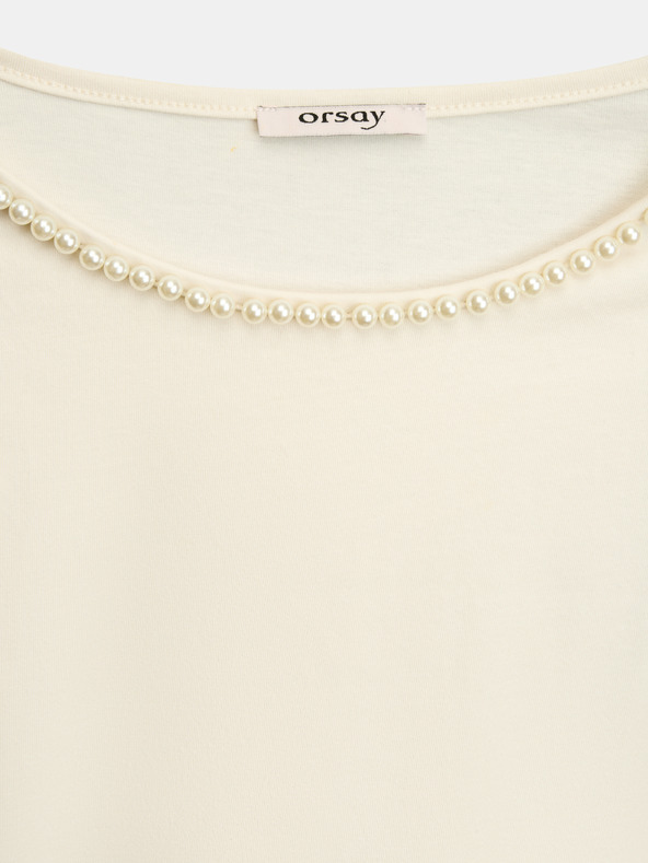 Orsay Kremasta ženska majica s aplikacijom ORSAY