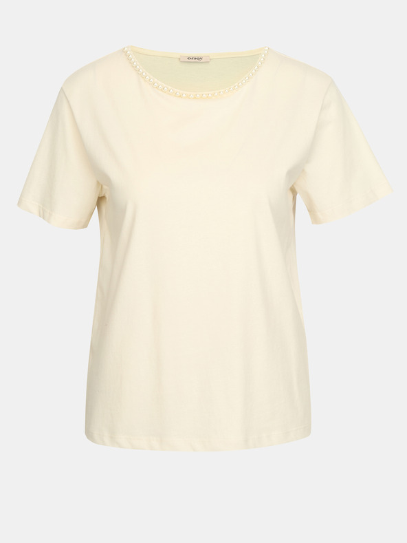 Orsay Kremasta ženska majica s aplikacijom ORSAY