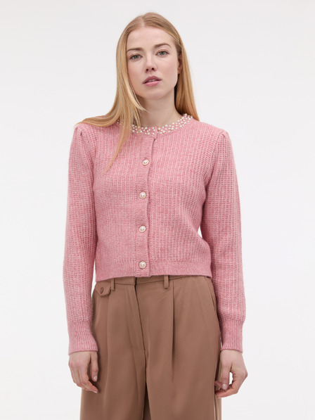 Orsay Svijetloružičasti ženski kardigan s aplikacijom ORSAY