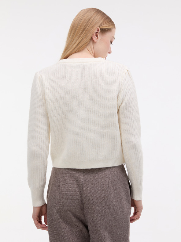 Orsay Kremasti ženski kardigan s aplikacijom ORSAY