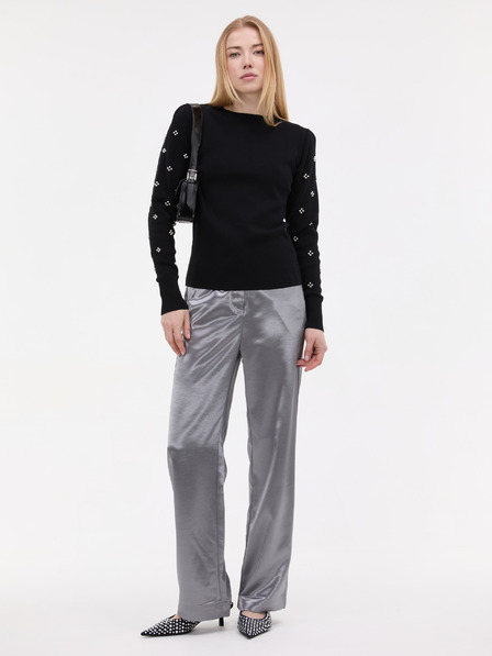 Orsay Crni ženski džemper s aplikacijom ORSAY