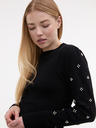 Orsay Crni ženski džemper s aplikacijom ORSAY