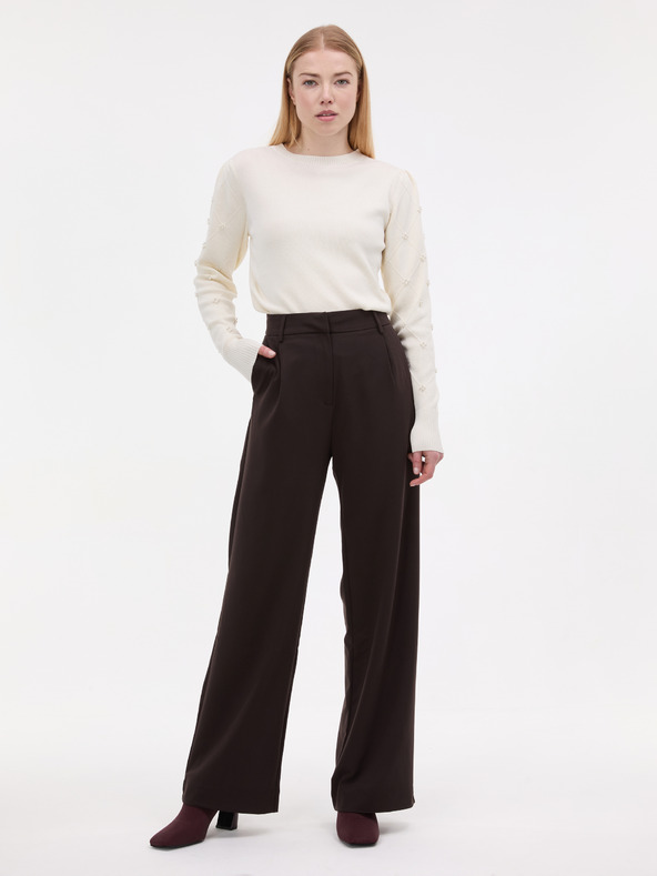 Orsay Kremasti ženski džemper s aplikacijom ORSAY