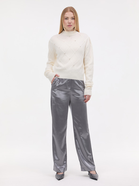 Orsay Kremasti ženski džemper s aplikacijom ORSAY