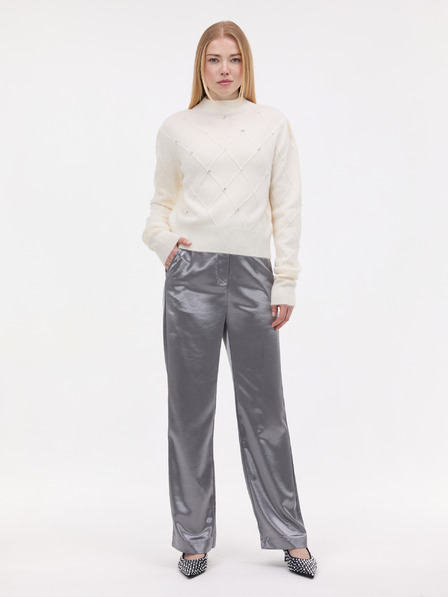 Orsay Kremasti ženski džemper s aplikacijom ORSAY