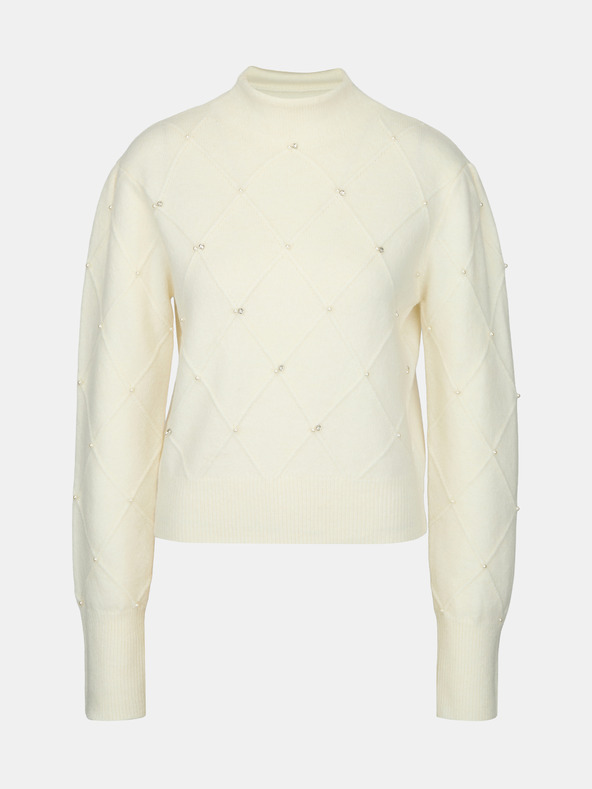 Orsay Kremasti ženski džemper s aplikacijom ORSAY