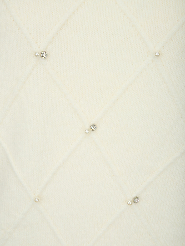 Orsay Kremasti ženski džemper s aplikacijom ORSAY