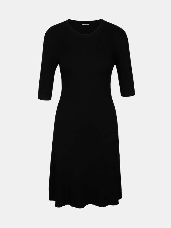 Orsay Crna ženska haljina do koljena ORSAY