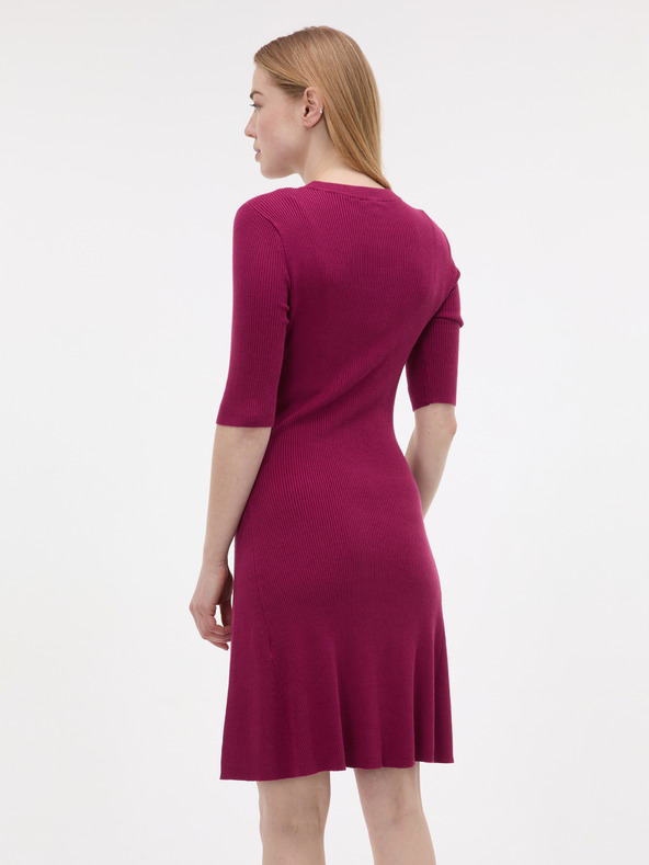Orsay Ženska haljina boje vina do koljena ORSAY