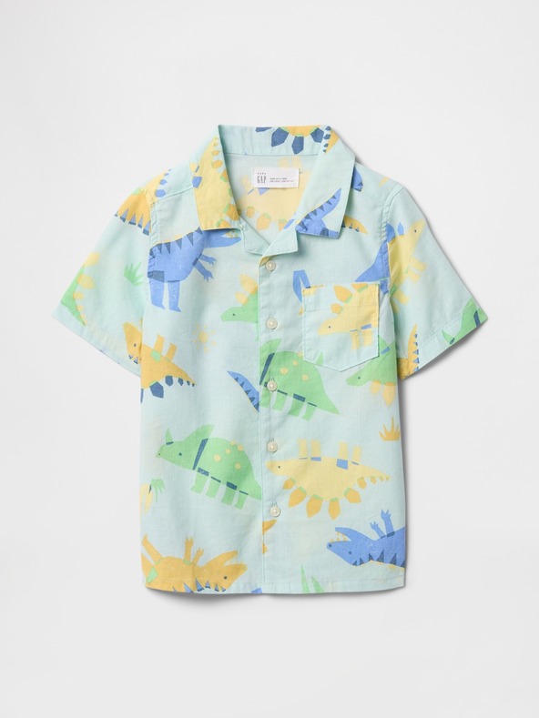GAP Baby košulja s primjesom lana GAP