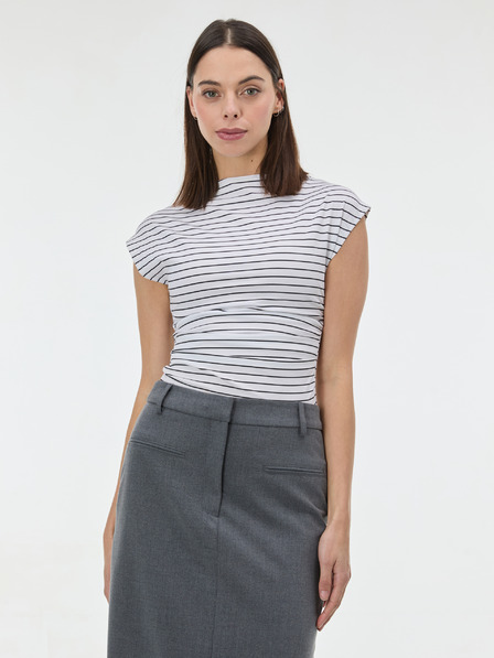 Orsay Bijela prugasta ženska majica kratkih rukava ORSAY