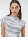 Orsay Bijela prugasta ženska majica kratkih rukava ORSAY