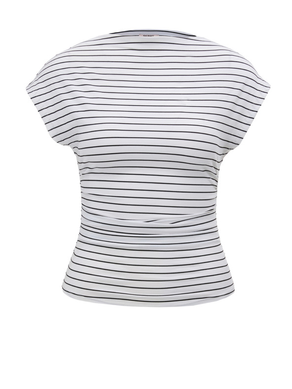 Orsay Bijela prugasta ženska majica kratkih rukava ORSAY