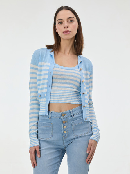 Orsay Svijetloplavi prugasti ženski kardigan ORSAY
