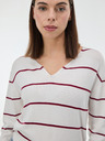Orsay Crveni ženski prugasti pulover ORSAY