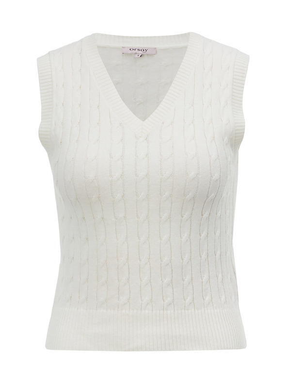 Orsay Kremasta ženska pletena vesta ORSAY