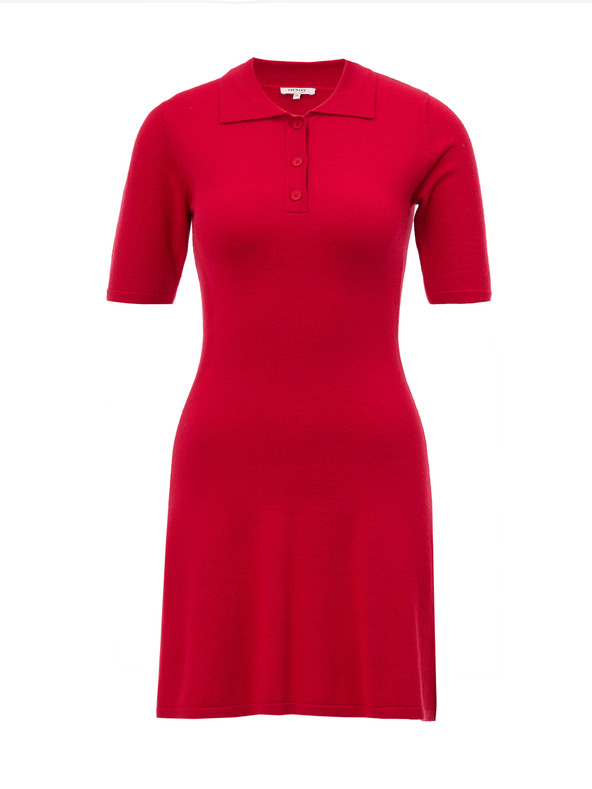 Orsay Crvena ženska pletena haljina ORSAY