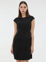 Orsay Crna ženska haljina do koljena ORSAY