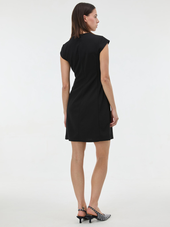 Orsay Crna ženska haljina do koljena ORSAY