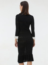Orsay Crna ženska pletena midi haljina ORSAY