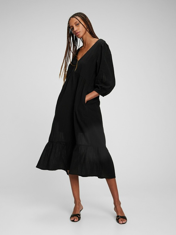 GAP Midi haljina s V izrezom GAP