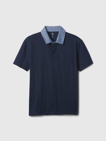 GAP Dječja chambray polo majica GAP