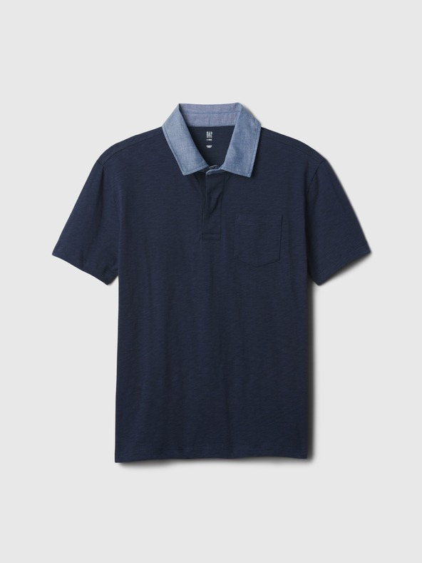 GAP Dječja chambray polo majica GAP
