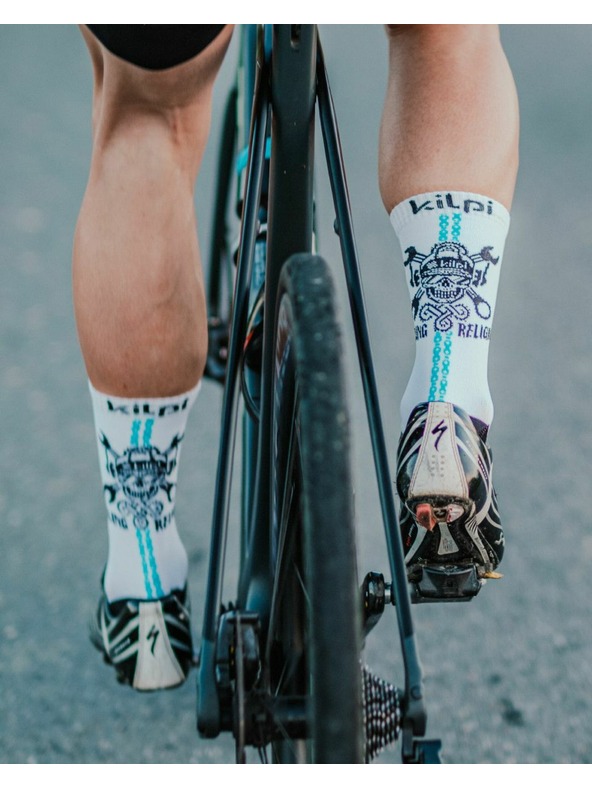 Kilpi Crno-bijele unisex sportske čarape Kilpi Spurt