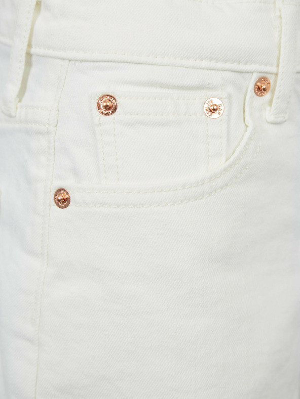 GAP Dječje mom traper kratke hlačice visokog struka GAP