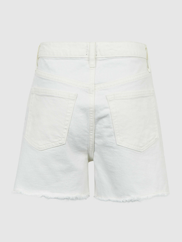 GAP Dječje mom traper kratke hlačice visokog struka GAP