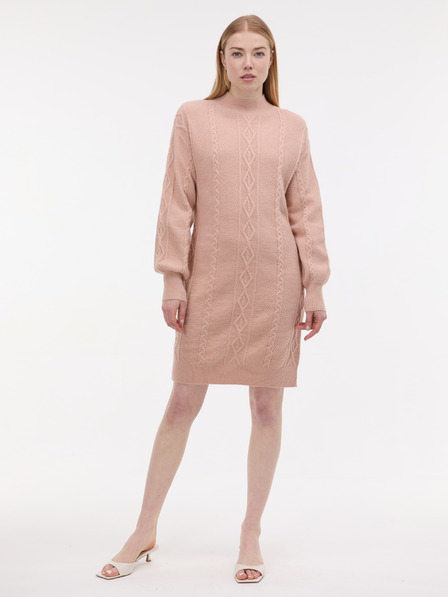 Orsay Svijetloružičasta ženska pletena haljina ORSAY