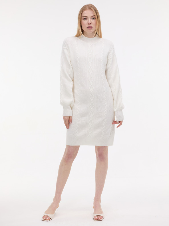 Orsay Krem ženska džemper haljina ORSAY