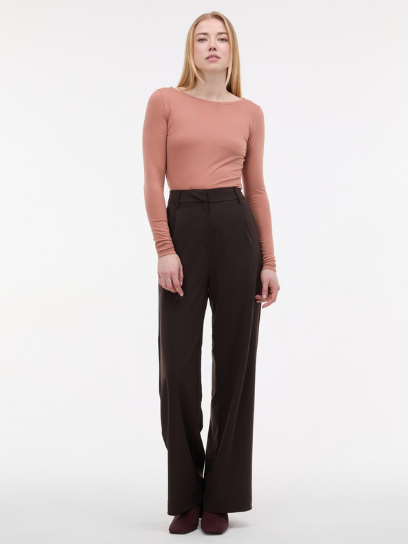 Orsay Svijetlo smeđa ženska majica dugih rukava ORSAY