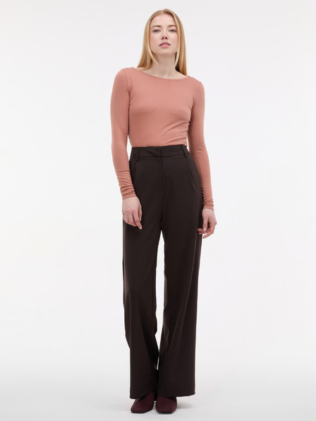 Orsay Svijetlo smeđa ženska majica dugih rukava ORSAY