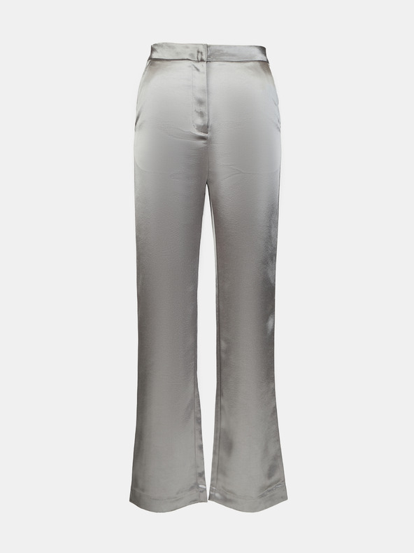 Orsay Srebrne satenske ženske hlače ORSAY
