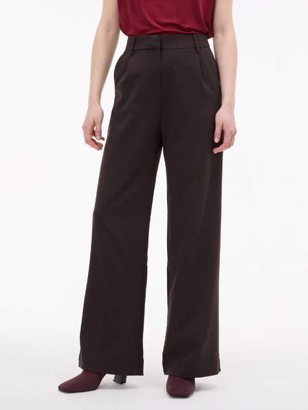 Orsay Tamnosmeđe ženske široke hlače ORSAY