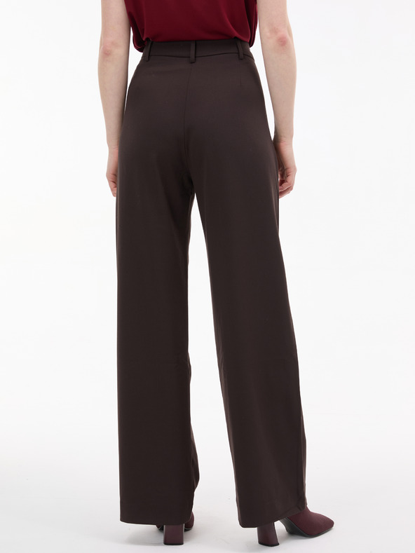 Orsay Tamnosmeđe ženske široke hlače ORSAY