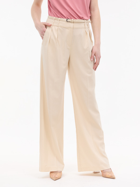 Orsay Kremaste ženske široke hlače s prugama ORSAY