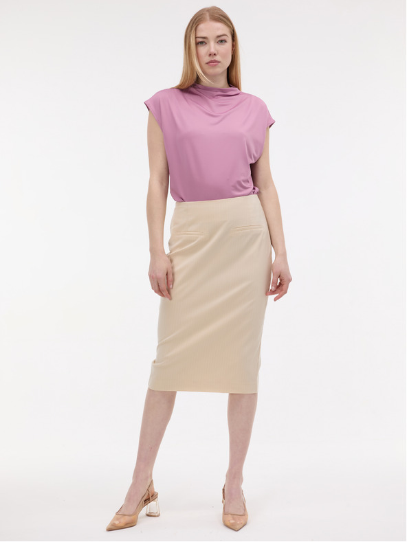 Orsay Kremasta ženska suknja na olovku s prugama ORSAY