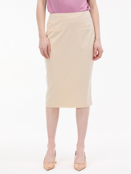 Orsay Kremasta ženska suknja na olovku s prugama ORSAY