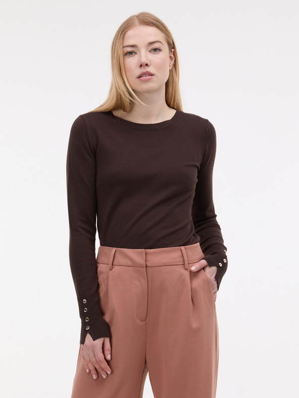 Orsay Tamnosmeđi ženski pulover ORSAY