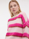 Orsay Ružičasti ženski prugasti pulover ORSAY