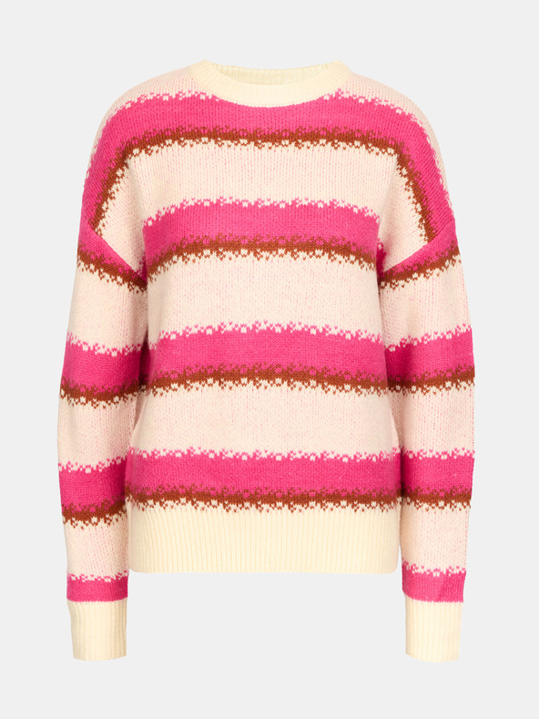 Orsay Ružičasti ženski prugasti pulover ORSAY